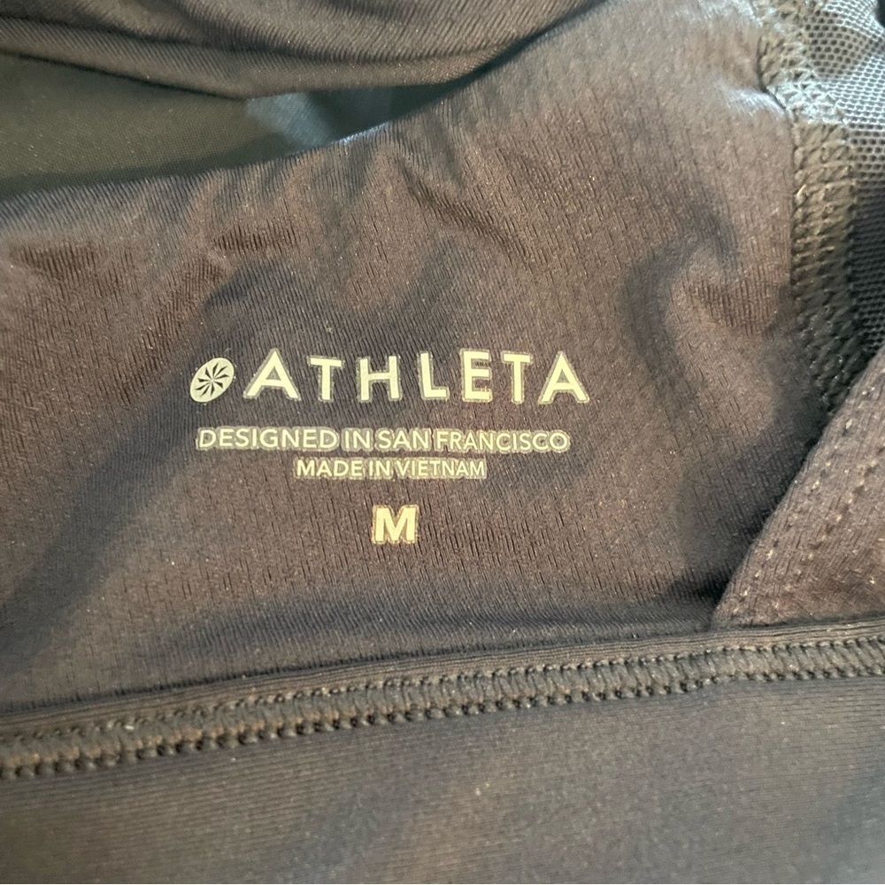 Athleta Tank Sports Bra 2-In-1 Ultimate Support Top Navy blue Medium - Picture 6 of 8